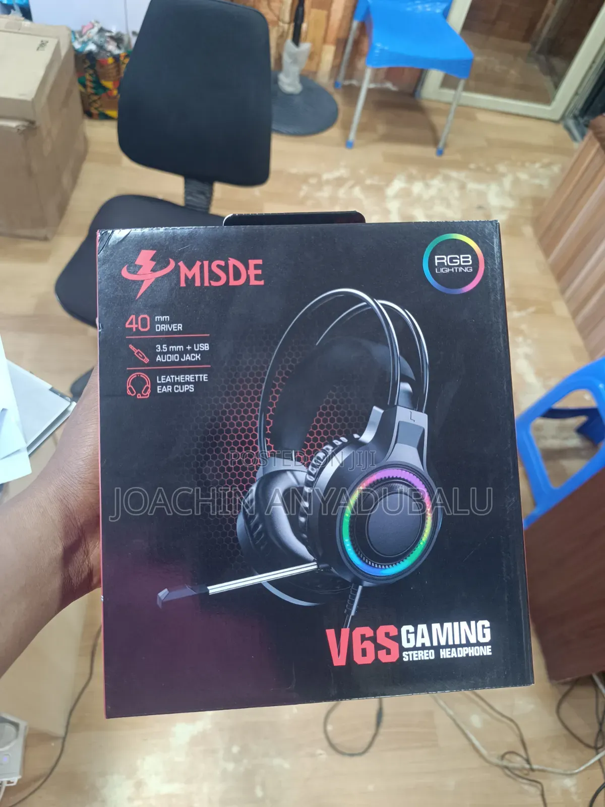 V6s Usb-a Gaming Stereo Headset With Microphone Volume Controler