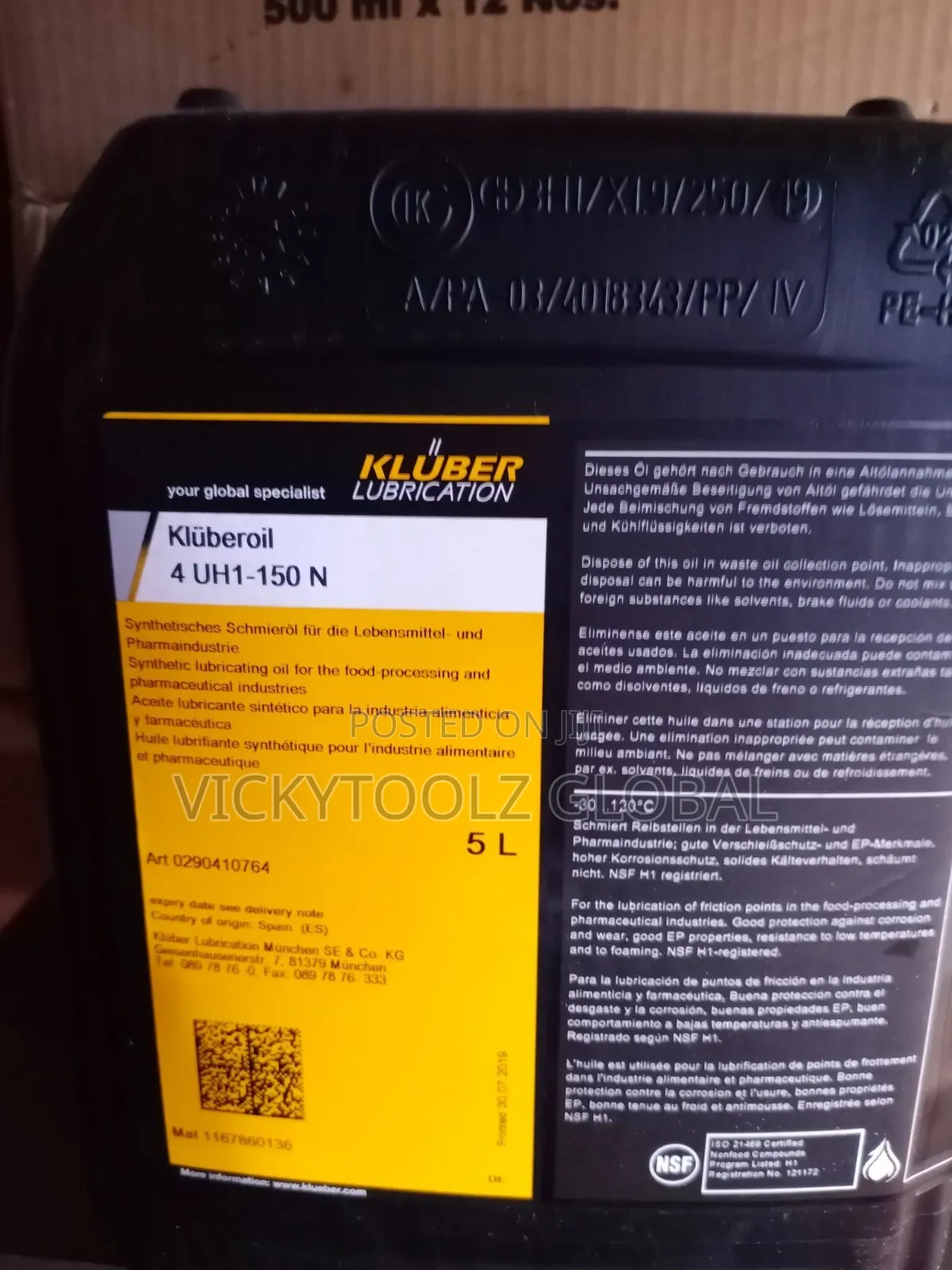 Kluberoil 4 Uh1-150 N Synthetic Gear Multi-Purpose Oil