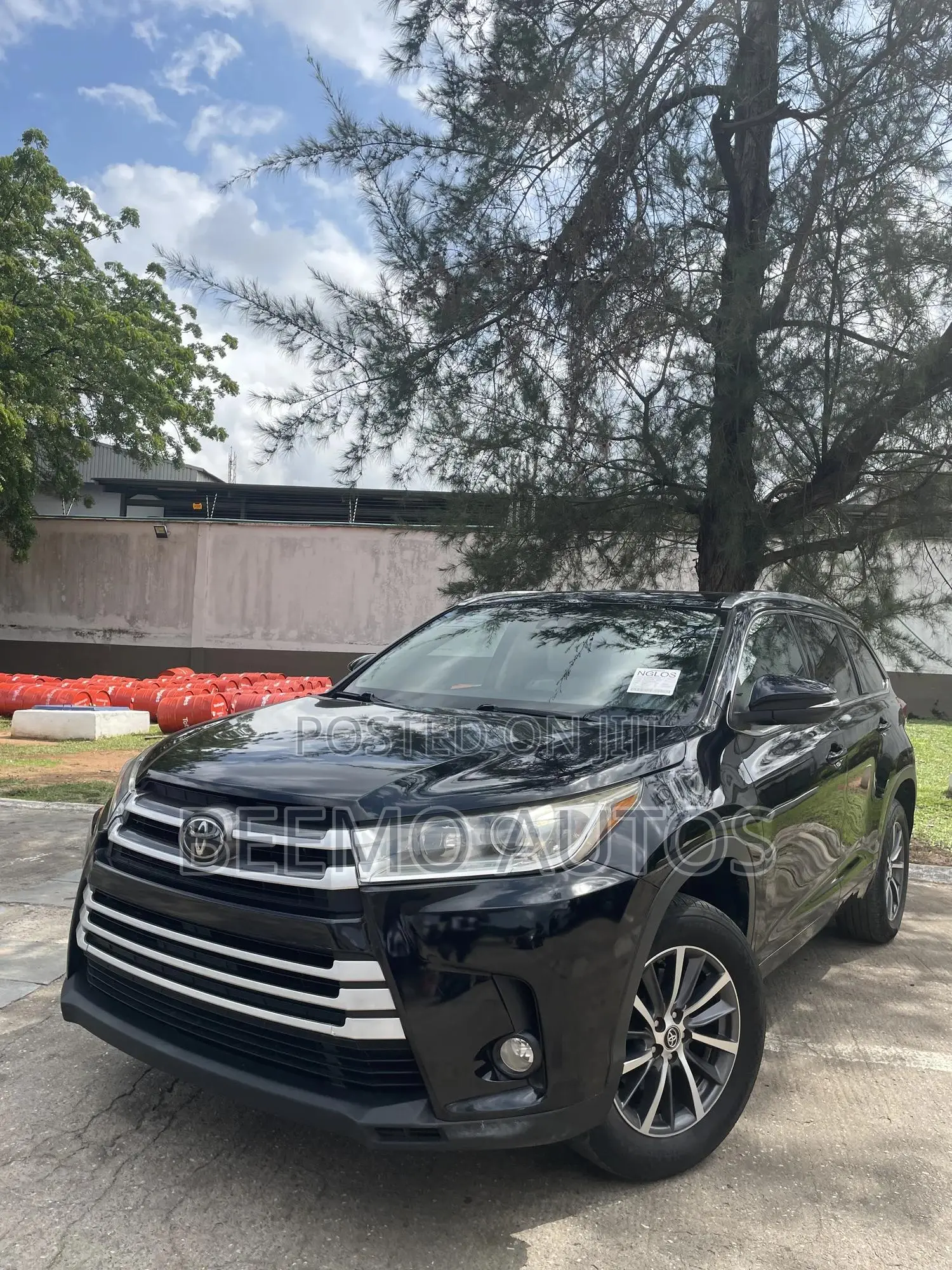 Toyota Highlander XLE 4x2 V6 (3.5L 6cyl 8A) 2018 Black