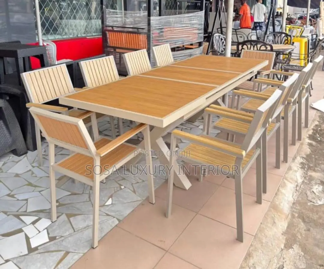Large Outdoor Dining Set With Chairs