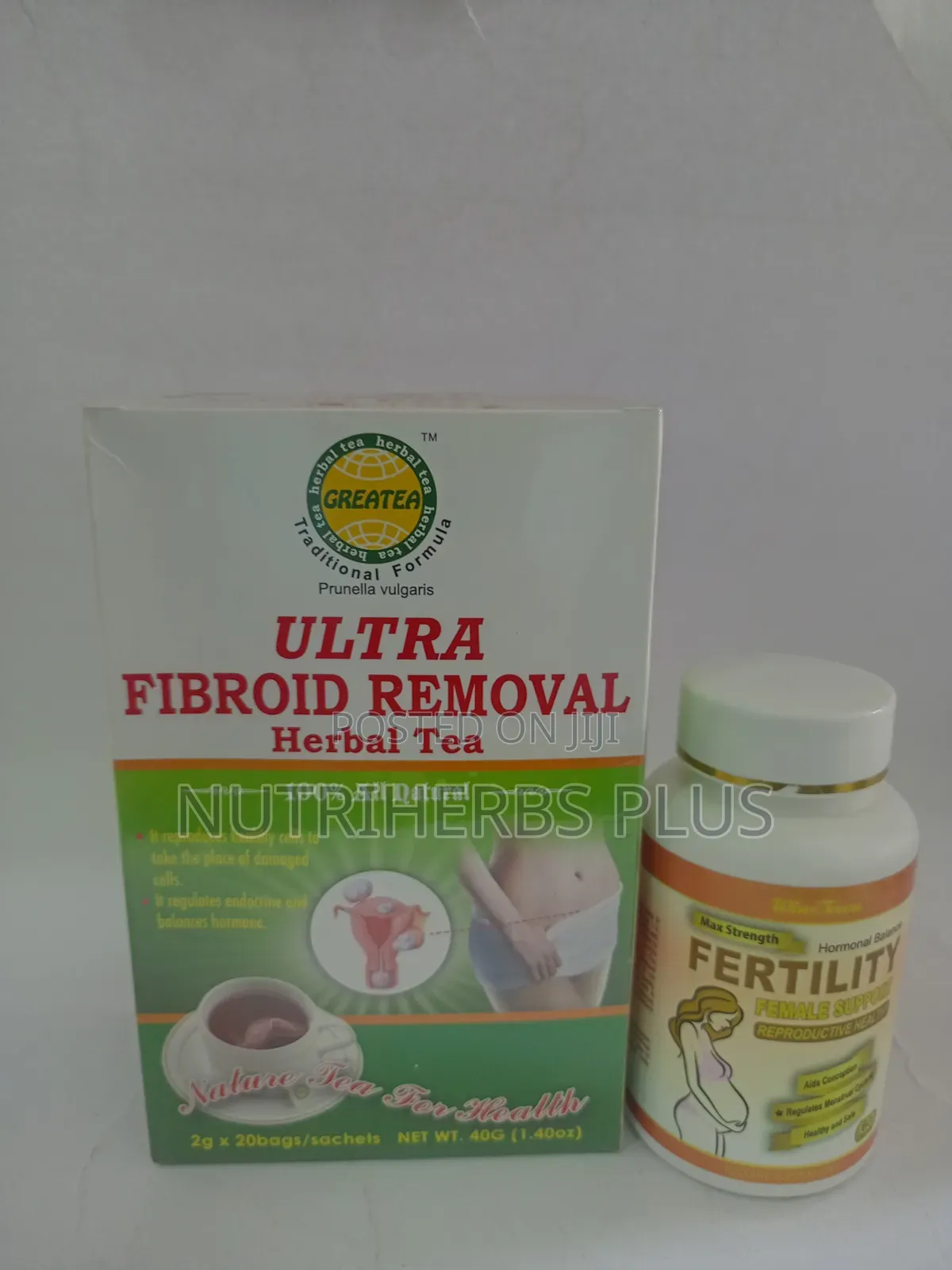 Greatea Ultra Fibroid Removal Tea and Wins Fertility Tablets