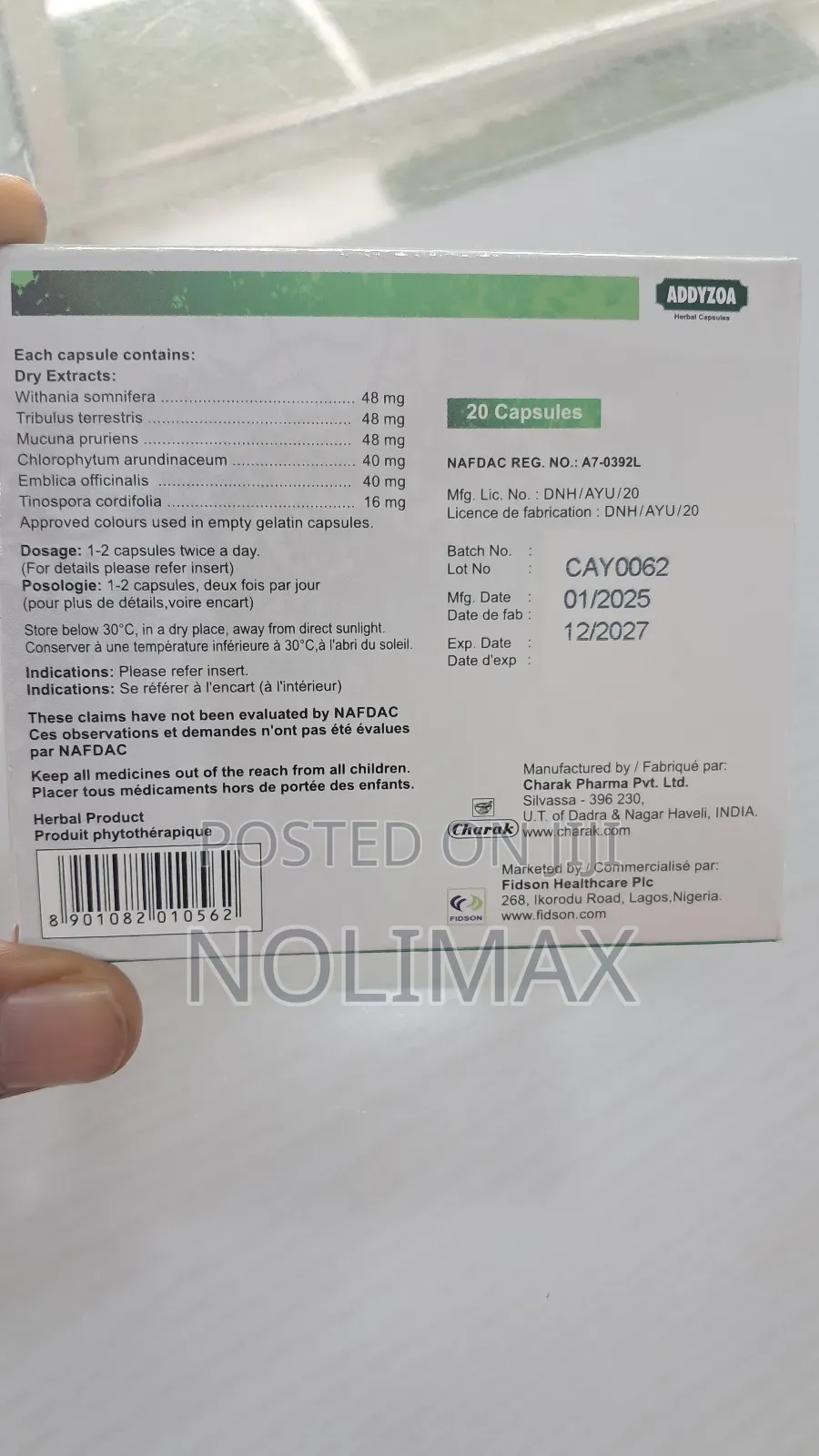 Addyzoa for Sperm Boost