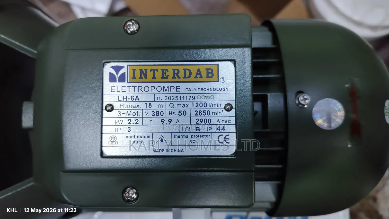 3hp 3-phase Surface Pump (Short Head)