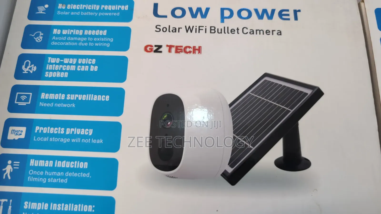 Wifi Solar Powered Camera With Battery NBC