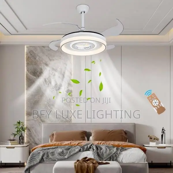 Smart Led Ceiling Fan Light – Remote Control Air Cooling Light Combo