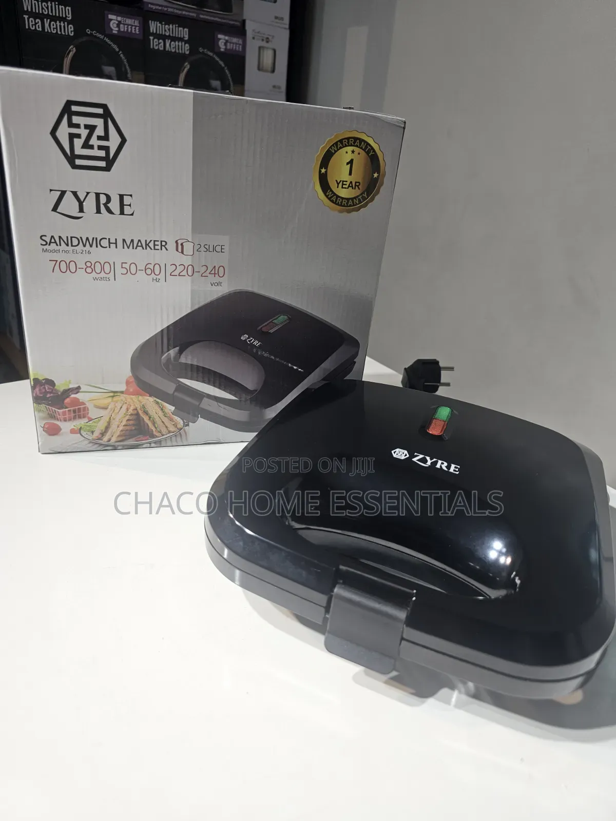 Zyre 2-Slice Sandwich Maker