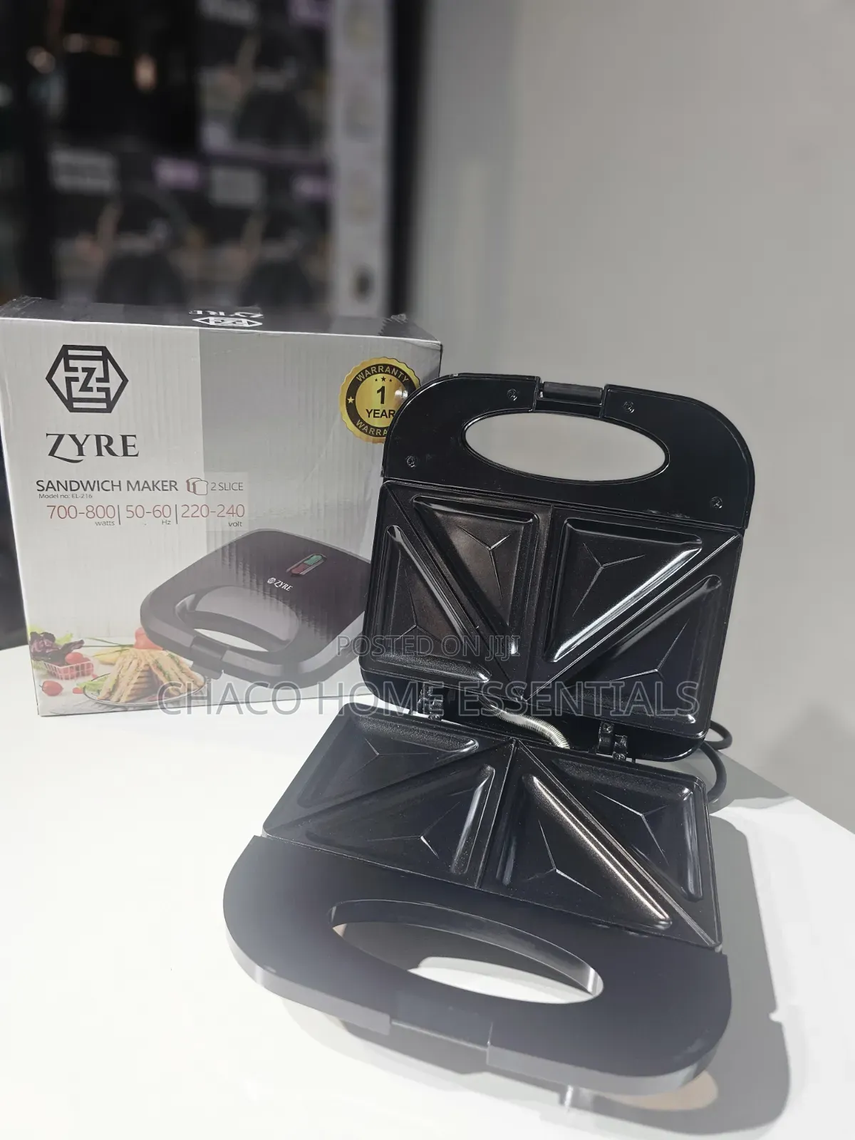 Zyre 2-Slice Sandwich Maker