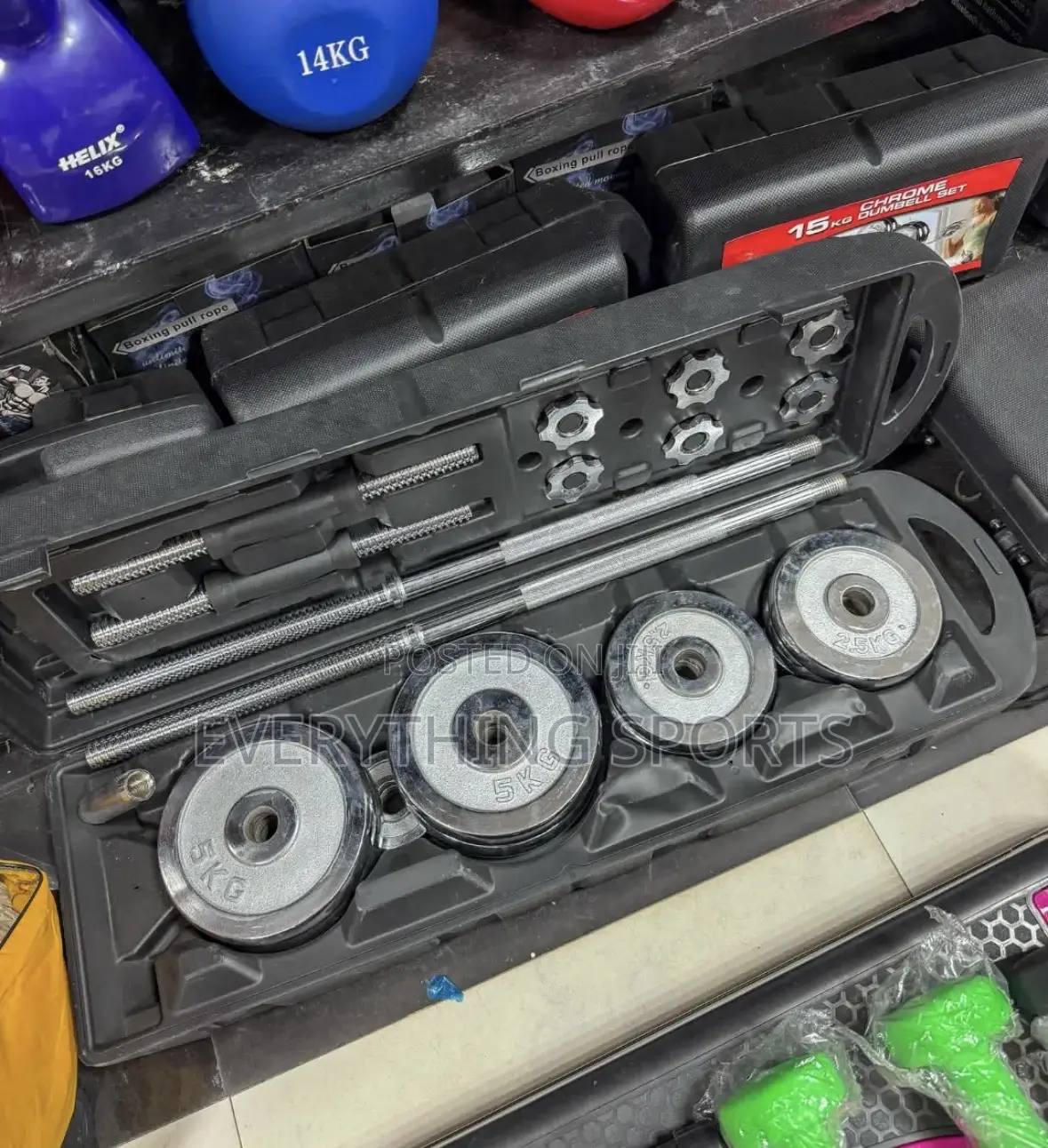50kg Adjustable Chrome Dumbbell