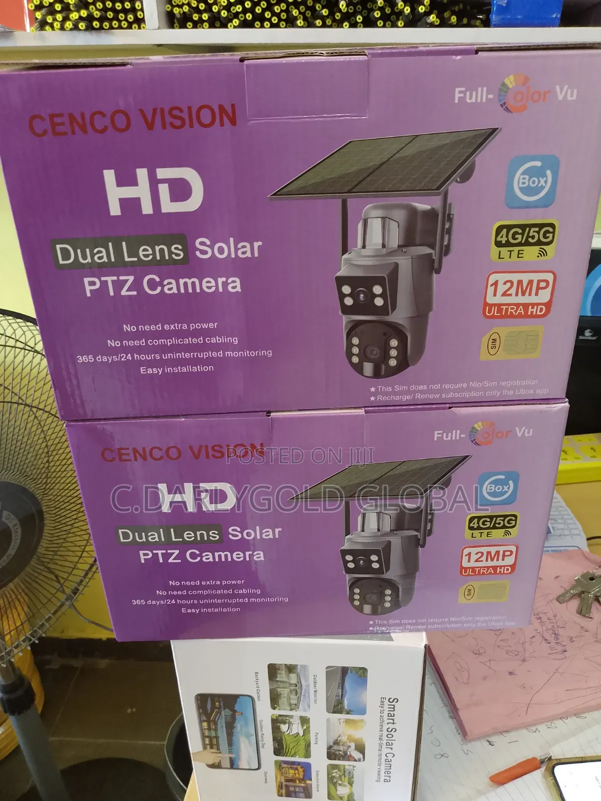 Solar Rechargeable Camera Ubox App With
