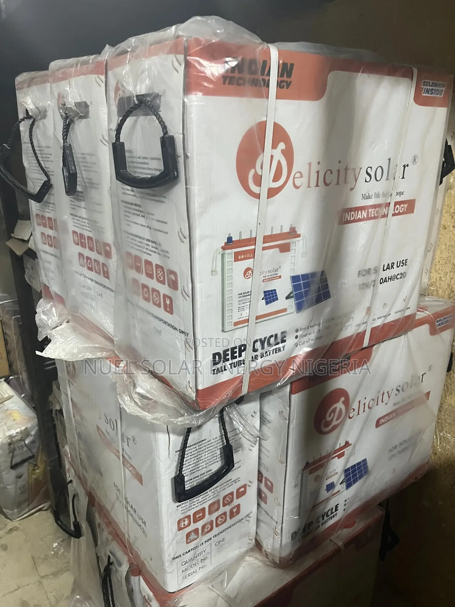 Delicity Solar 240ah 12v Tubular Battery