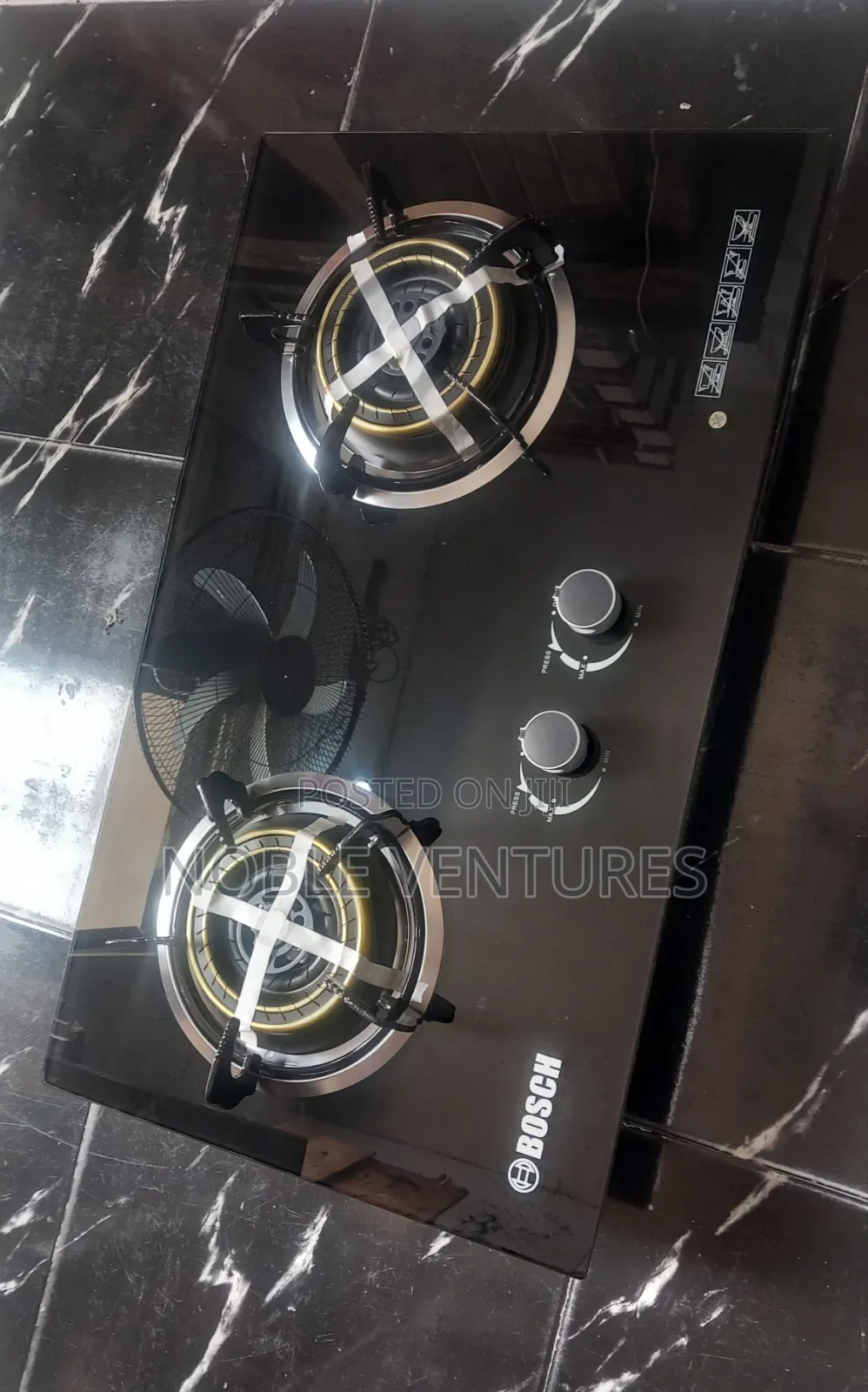 Bosch Built-in Auto Ignition 8mm Glass Gas Cooker 40x70cm 100%Copper