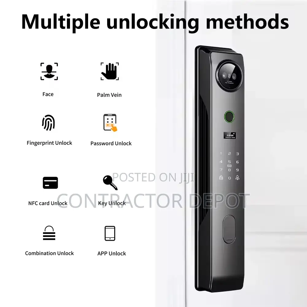 Fully Automatic Smart Door Lock Active Intercom Tuya Remote Control