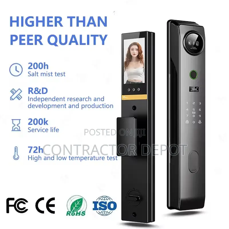 Fully Automatic Smart Door Lock Active Intercom Tuya Remote Control
