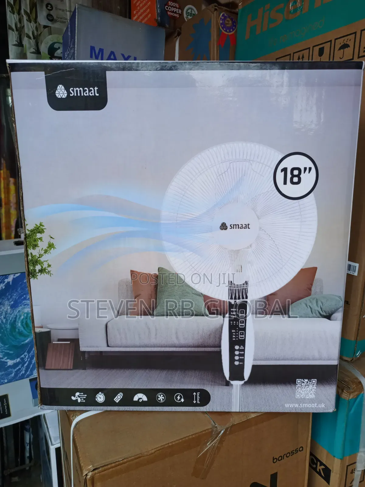 Smart 18-inch Standing Fan With Remote | Sh-stf18ocwr