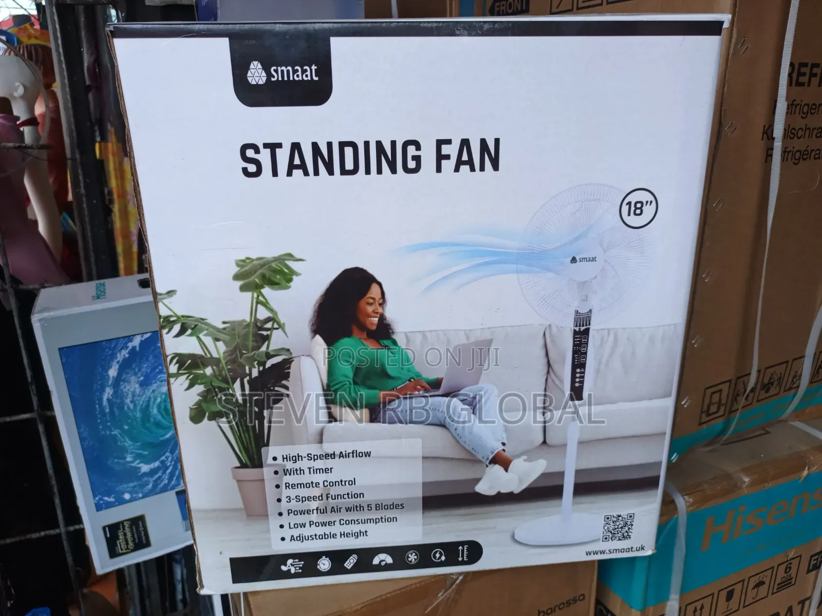 Smart 18-inch Standing Fan With Remote | Sh-stf18ocwr