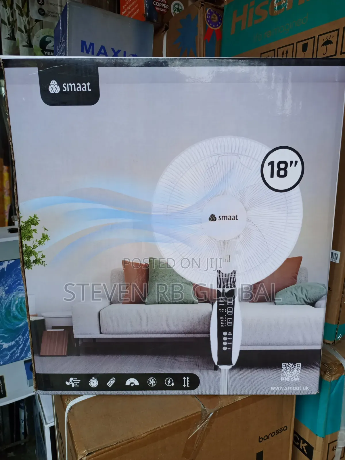 Smart 18-inch Standing Fan With Remote | Sh-stf18ocwr