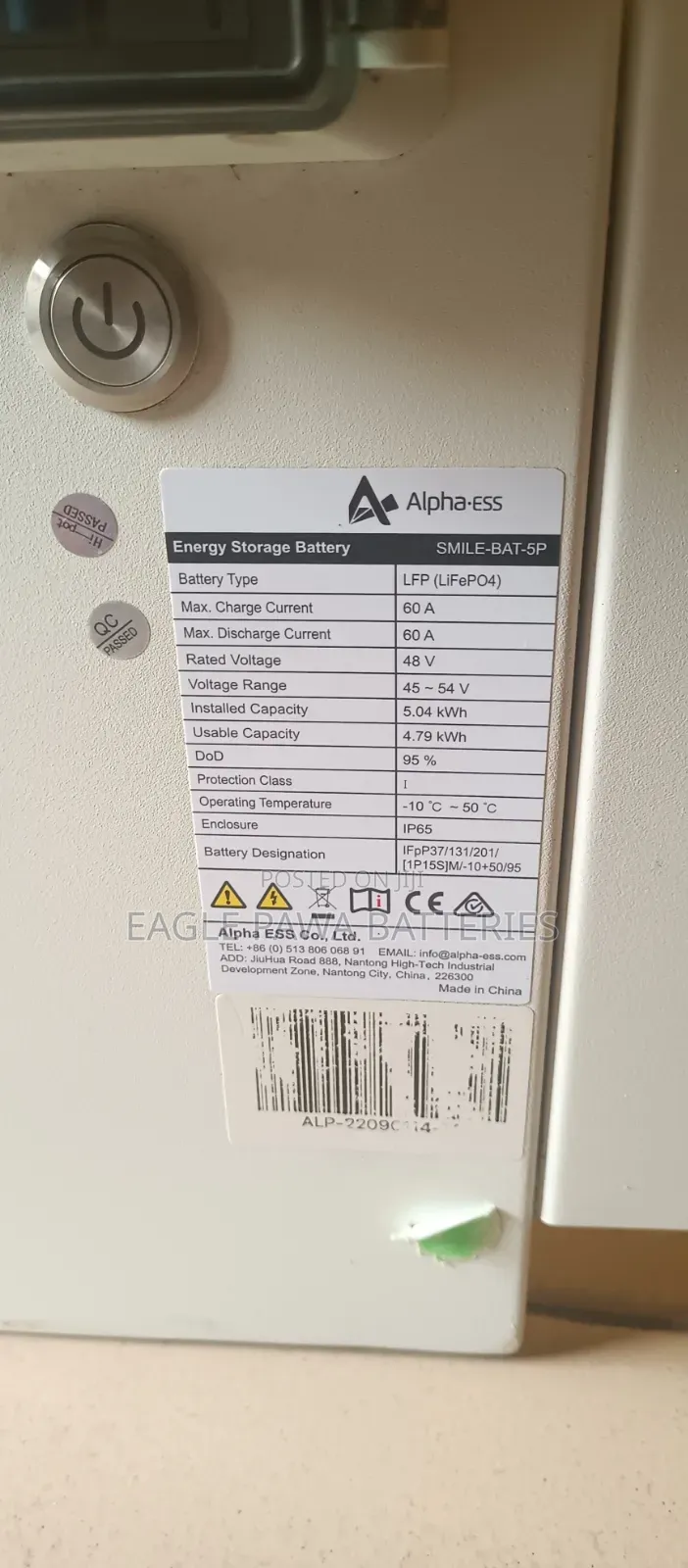Alpha Ess 4.7kwh