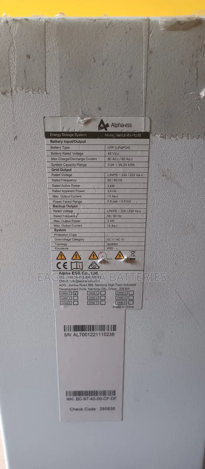 Alpha Ess 4.7kwh