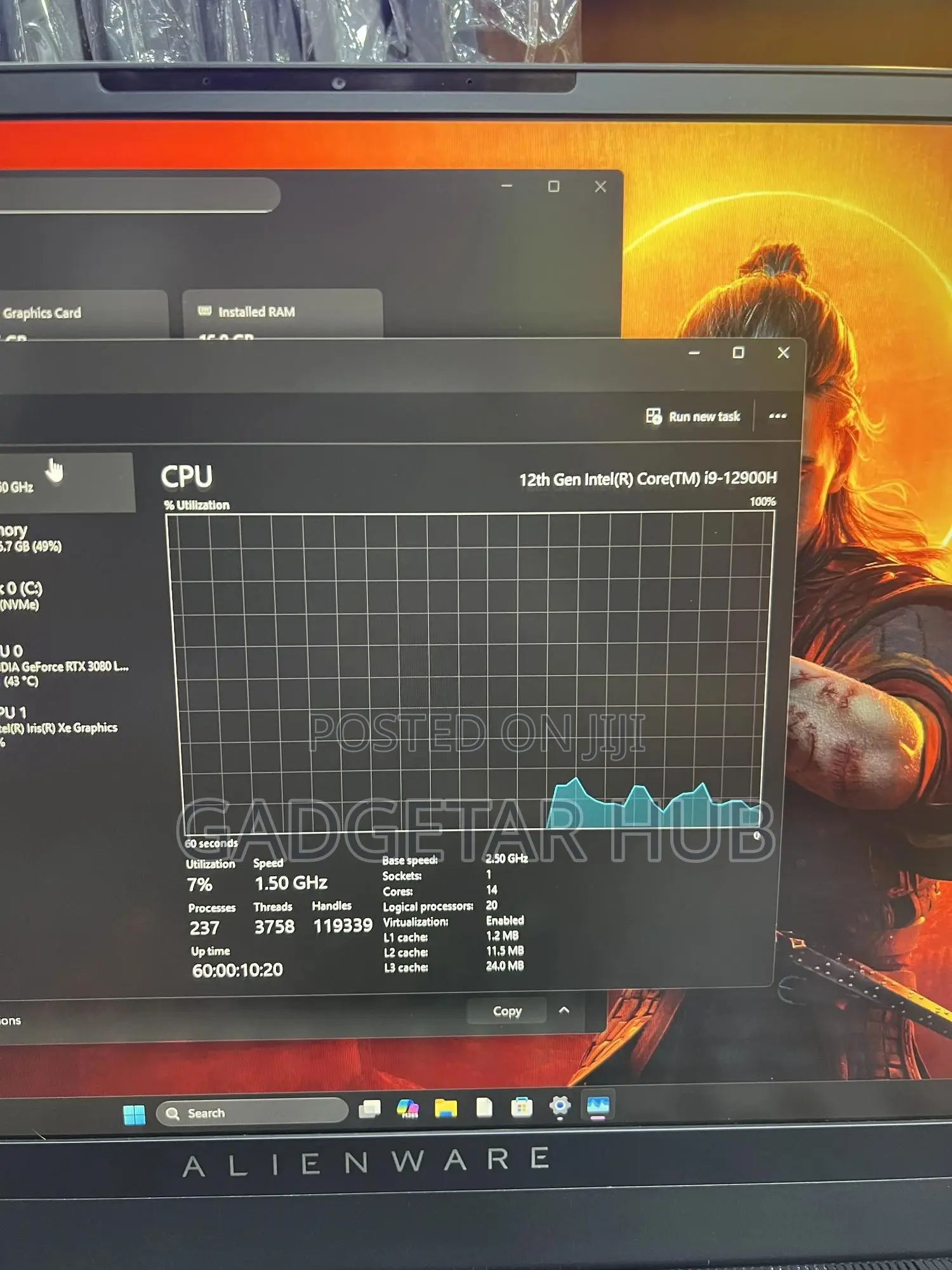 Laptop Dell 16GB Intel Core i9 SSD 1T