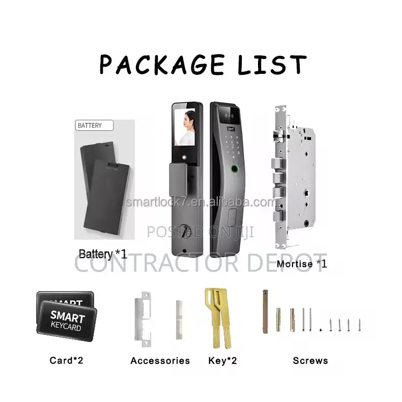 Automatic Wifi Wireless Fingerprint Card Tuya App Smart Door Lock