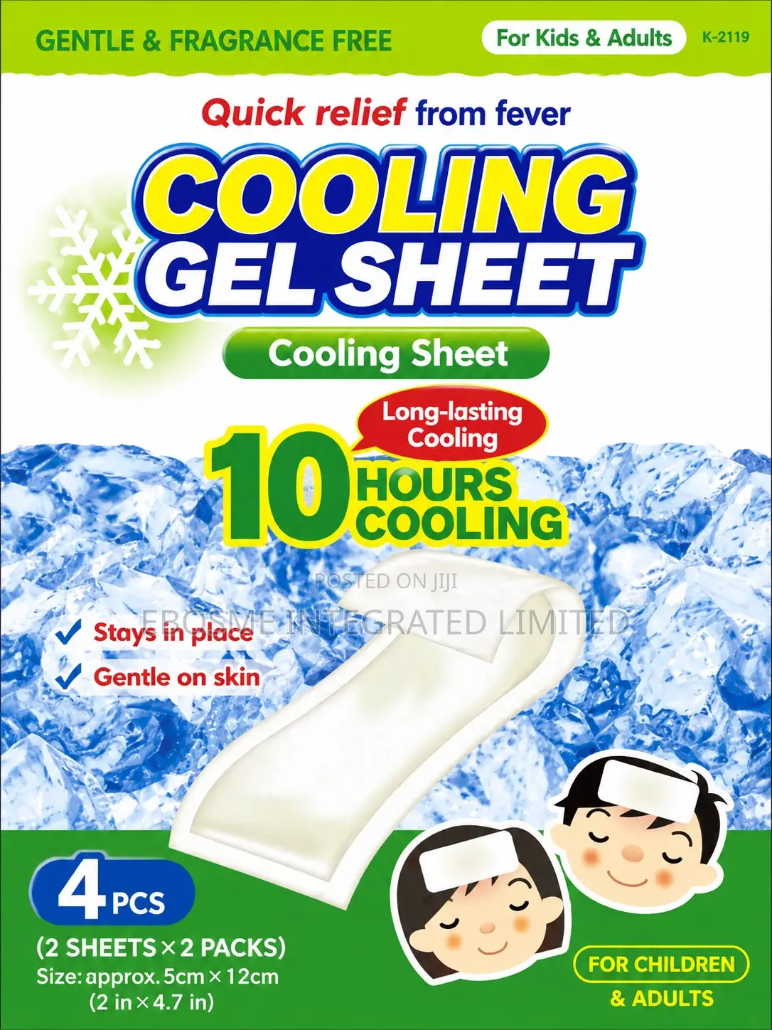 Headache Cooling Gel Sheet