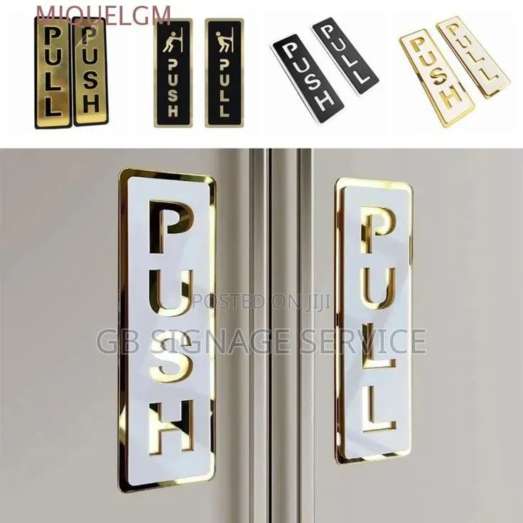 Push and Pull Door Signs