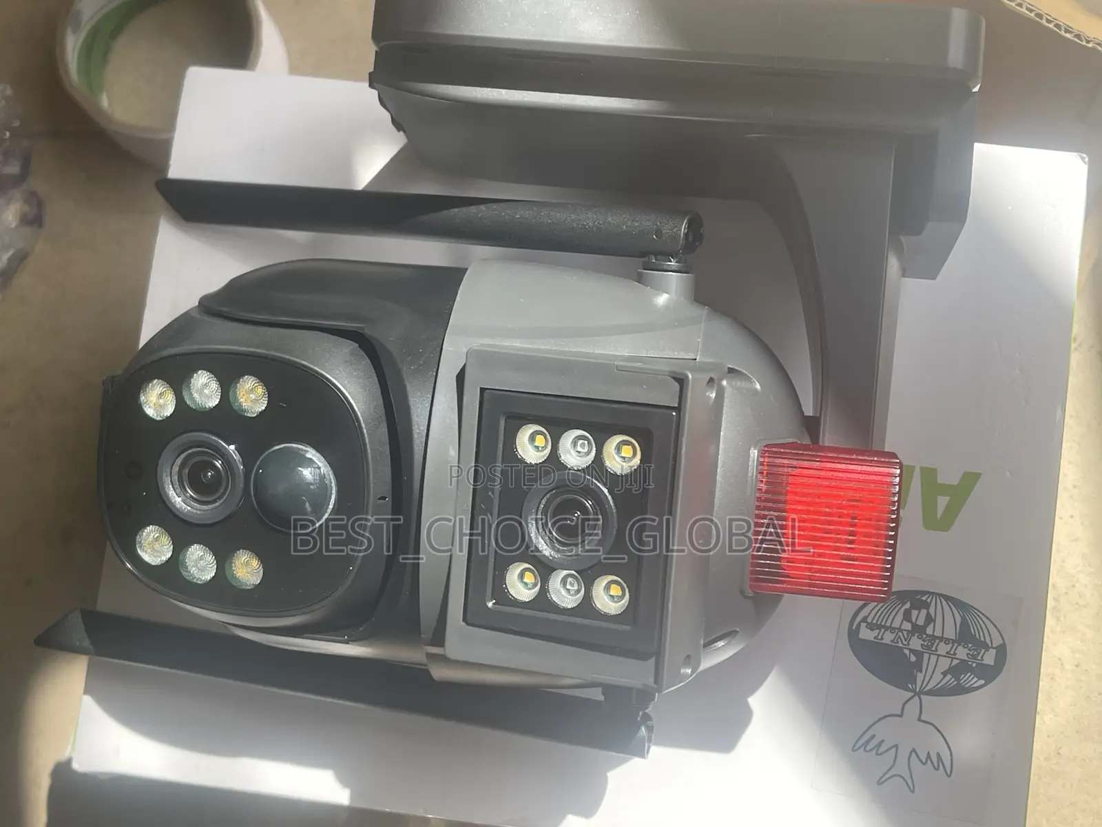 Solar Double Lens CCTV Camera