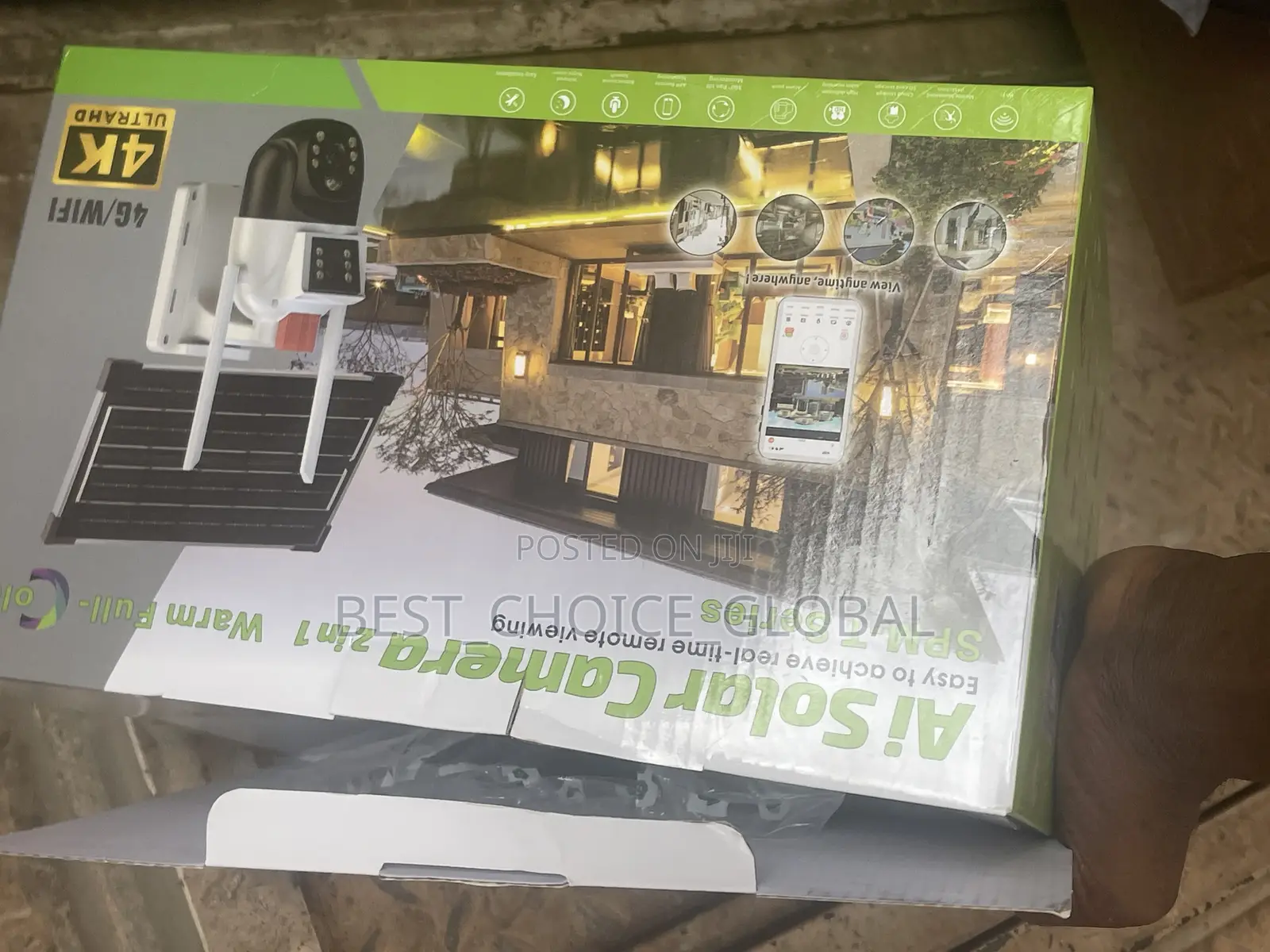 Solar Double Lens CCTV Camera