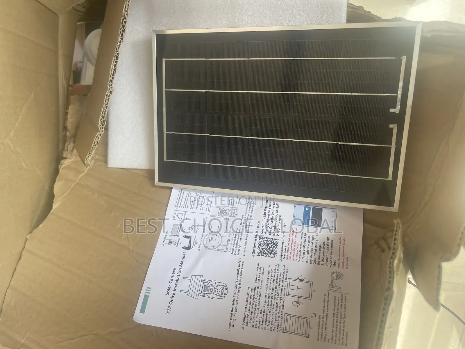 Solar Double Lens CCTV Camera