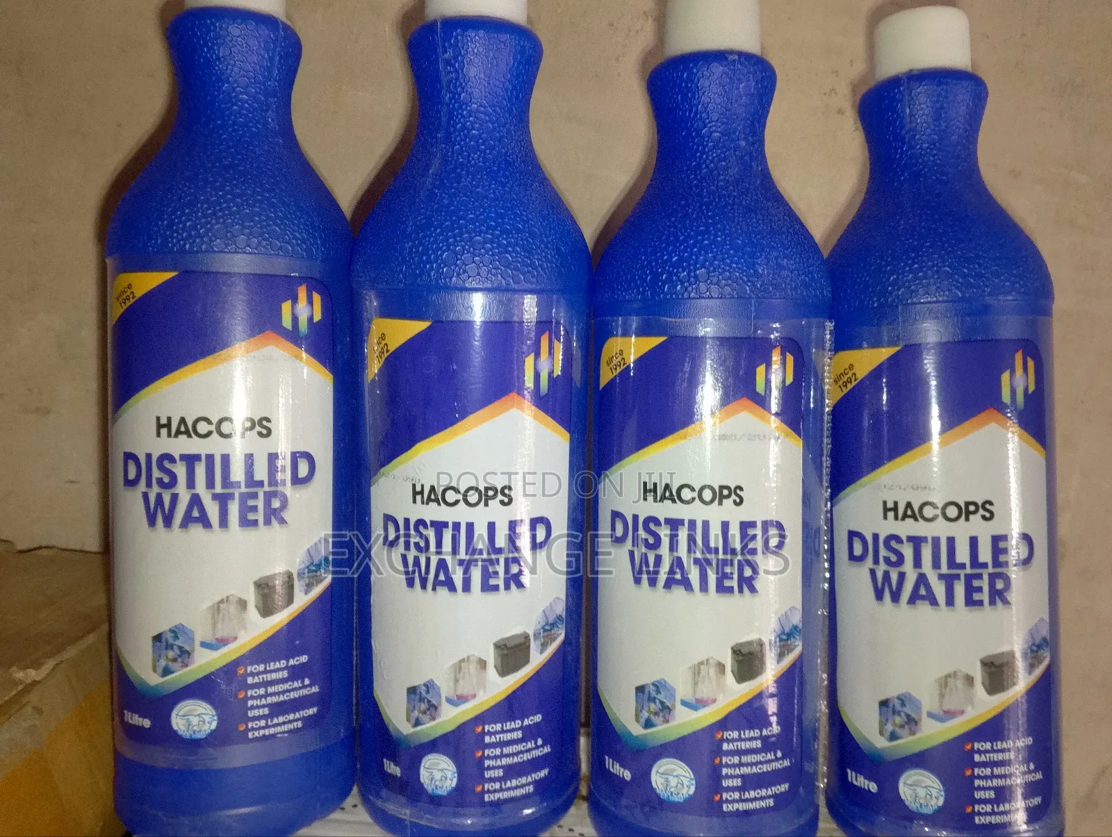 Original 1l Hacops Distilled Water for Solar Batteries