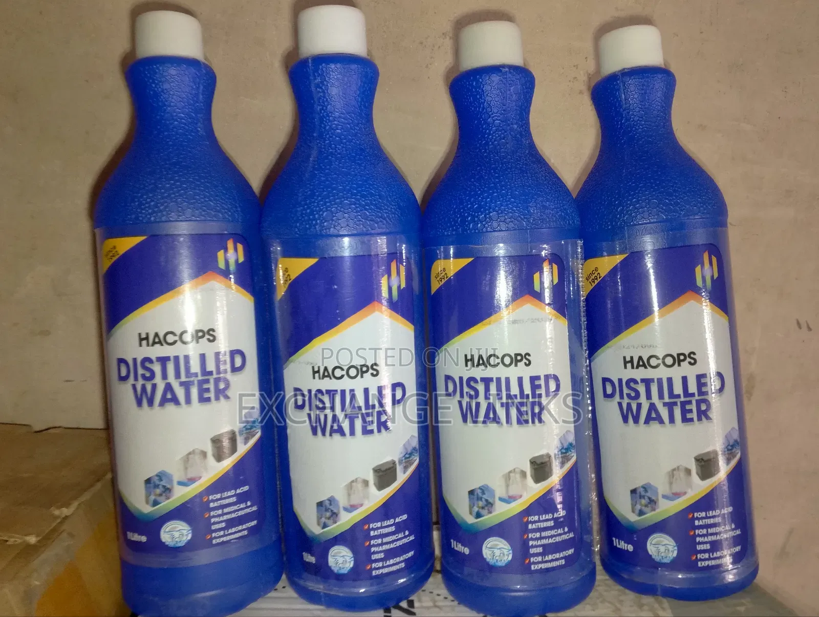 Inverter Batteries Distilled Water Hacops 1l