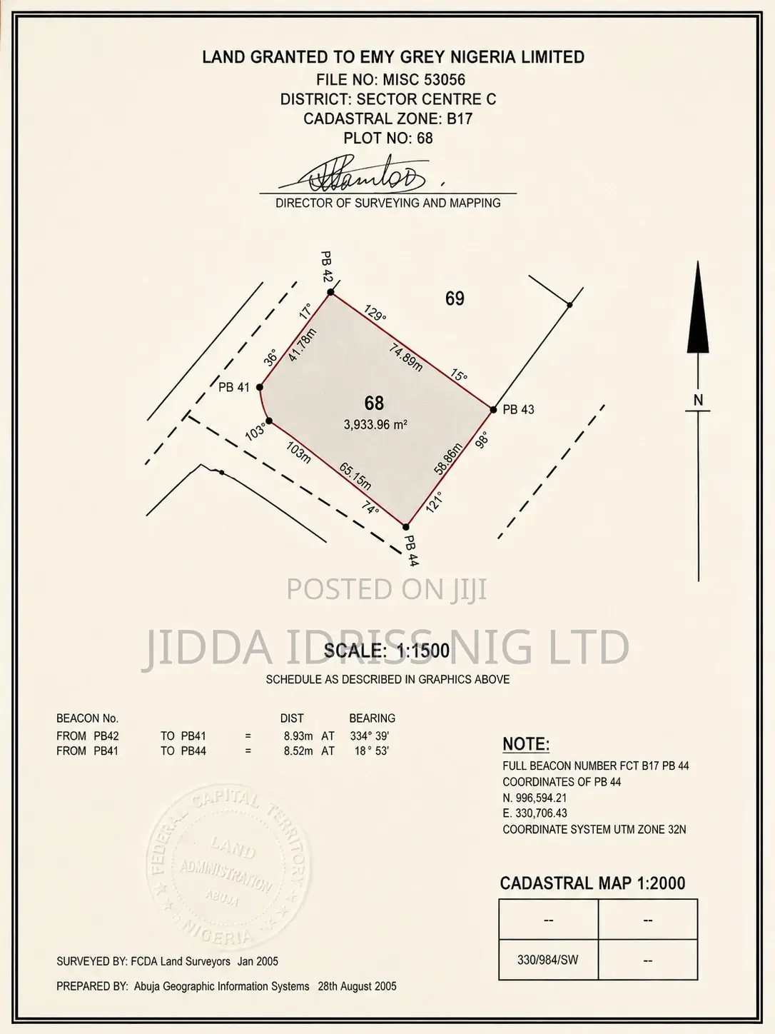 Prime Commercial Land for Sale in Gudu Behind NNPC