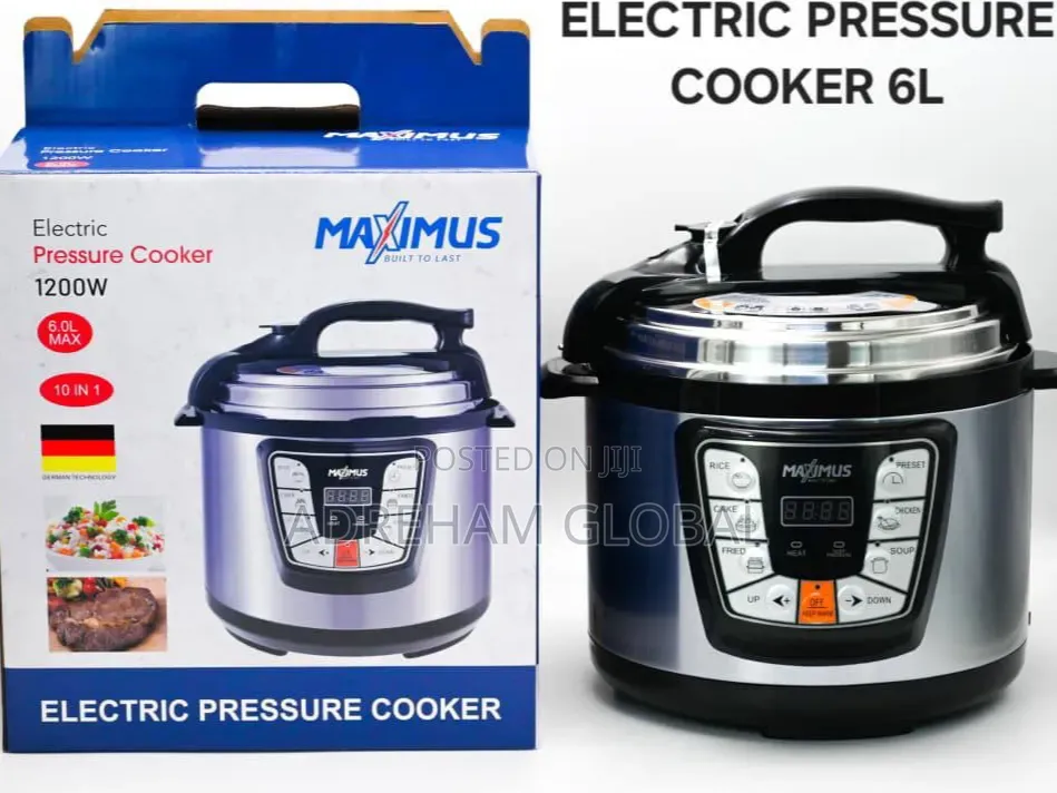 6ltr Maximus Electric Pressure Cooker 1200watt