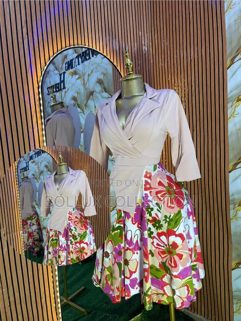 Blush Bloom” Wrap Skater Set