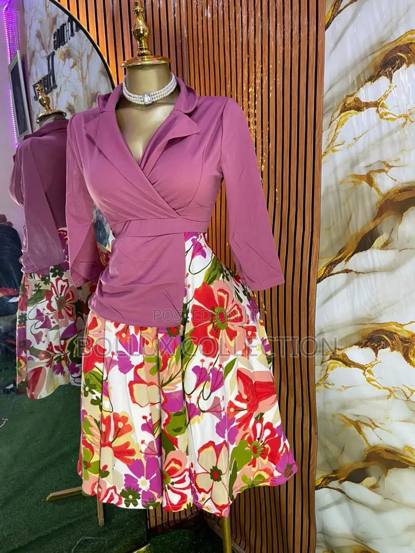 Blush Bloom” Wrap Skater Set