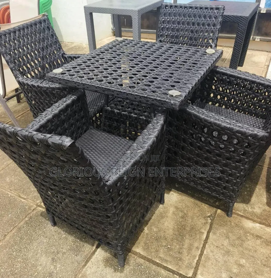 Black Outdoor 4 in 1 Chairs