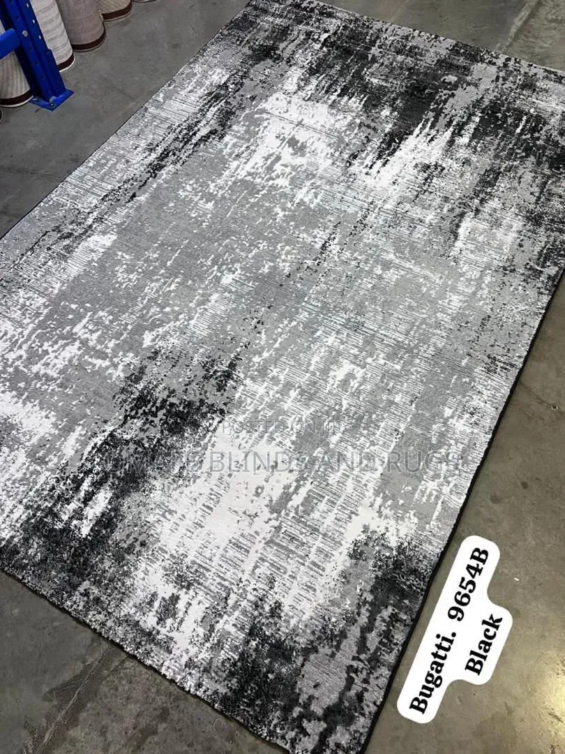 Grey and Black Turkish Rug
