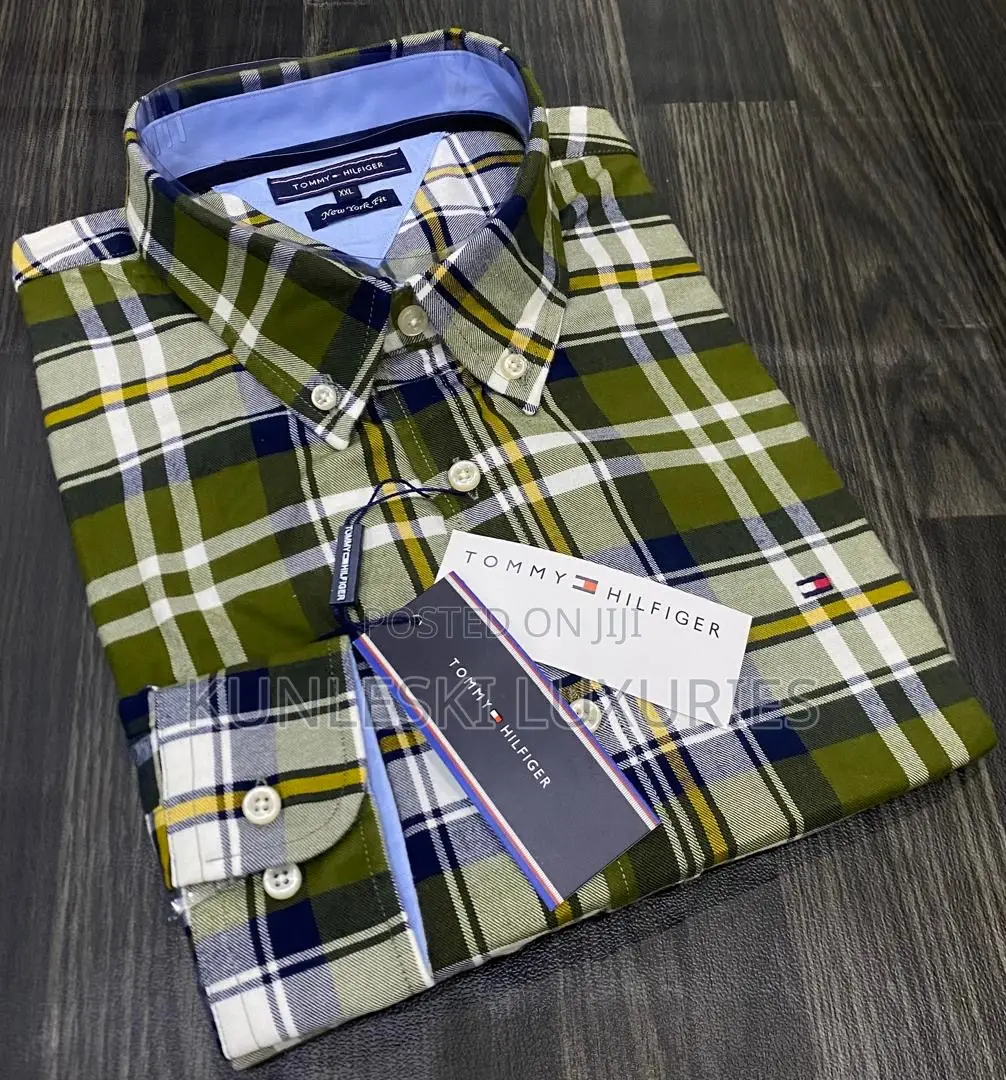 Original Tommy Hilfiger Checkers Men’S Long Sleeve Shirt