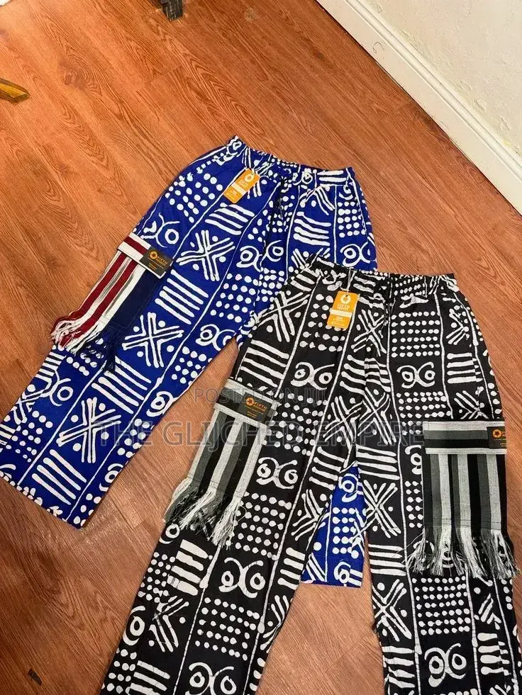 Ankara Cargo With Aso Oke Pocket or Design