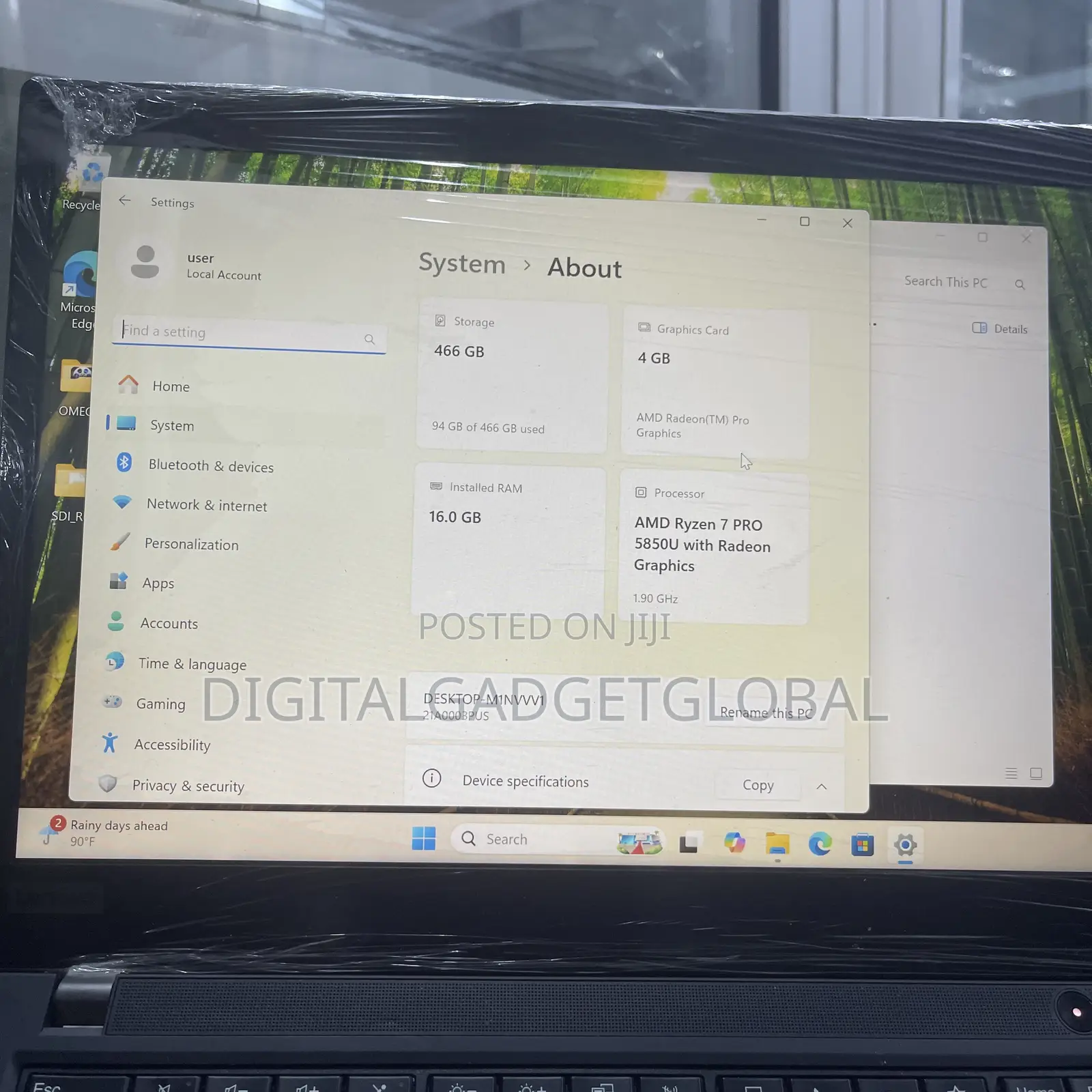 Laptop Lenovo ThinkPad P14s 16GB AMD Ryzen 7 SSD 512GB