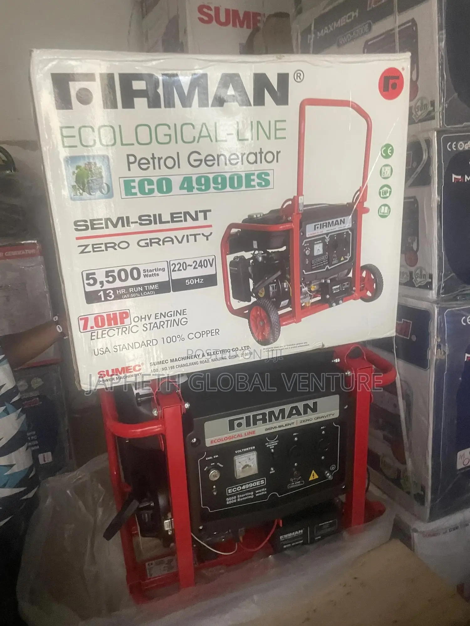 Firman Eco4990es Semi-Silent Generator With Electric Start – 5.5kv