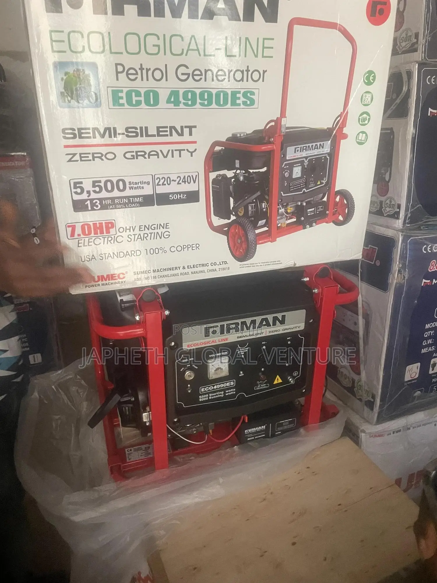 Firman Eco4990es Semi-Silent Generator With Electric Start – 5.5kv
