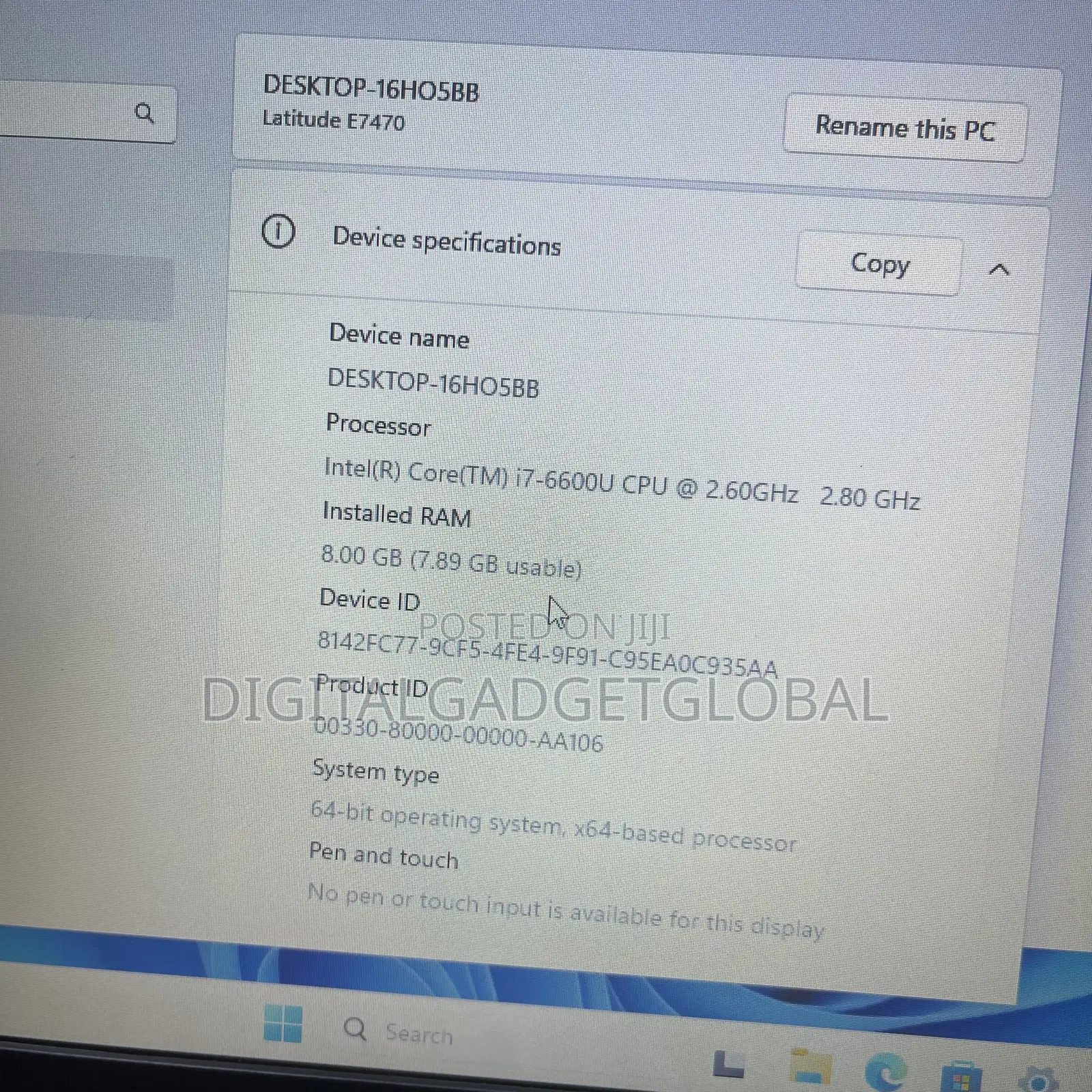 Laptop Dell Latitude 14 E7470 8GB Intel Core i7 SSD 256GB