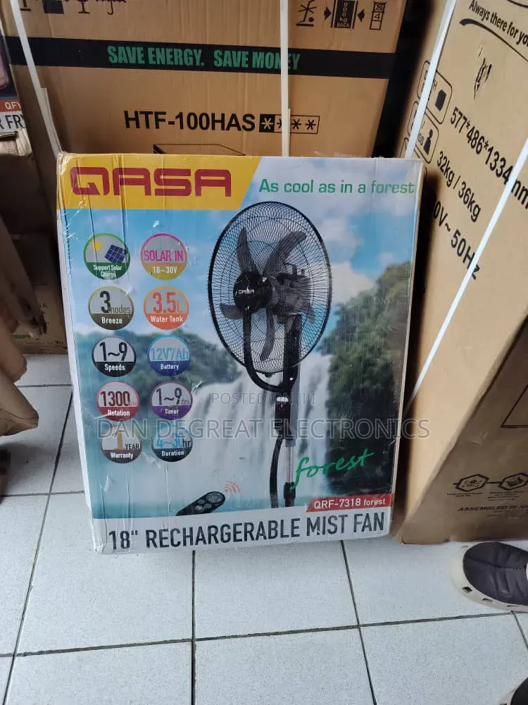 Qasa 18" Rechargeable Mist Fan QRF-7318 Forest