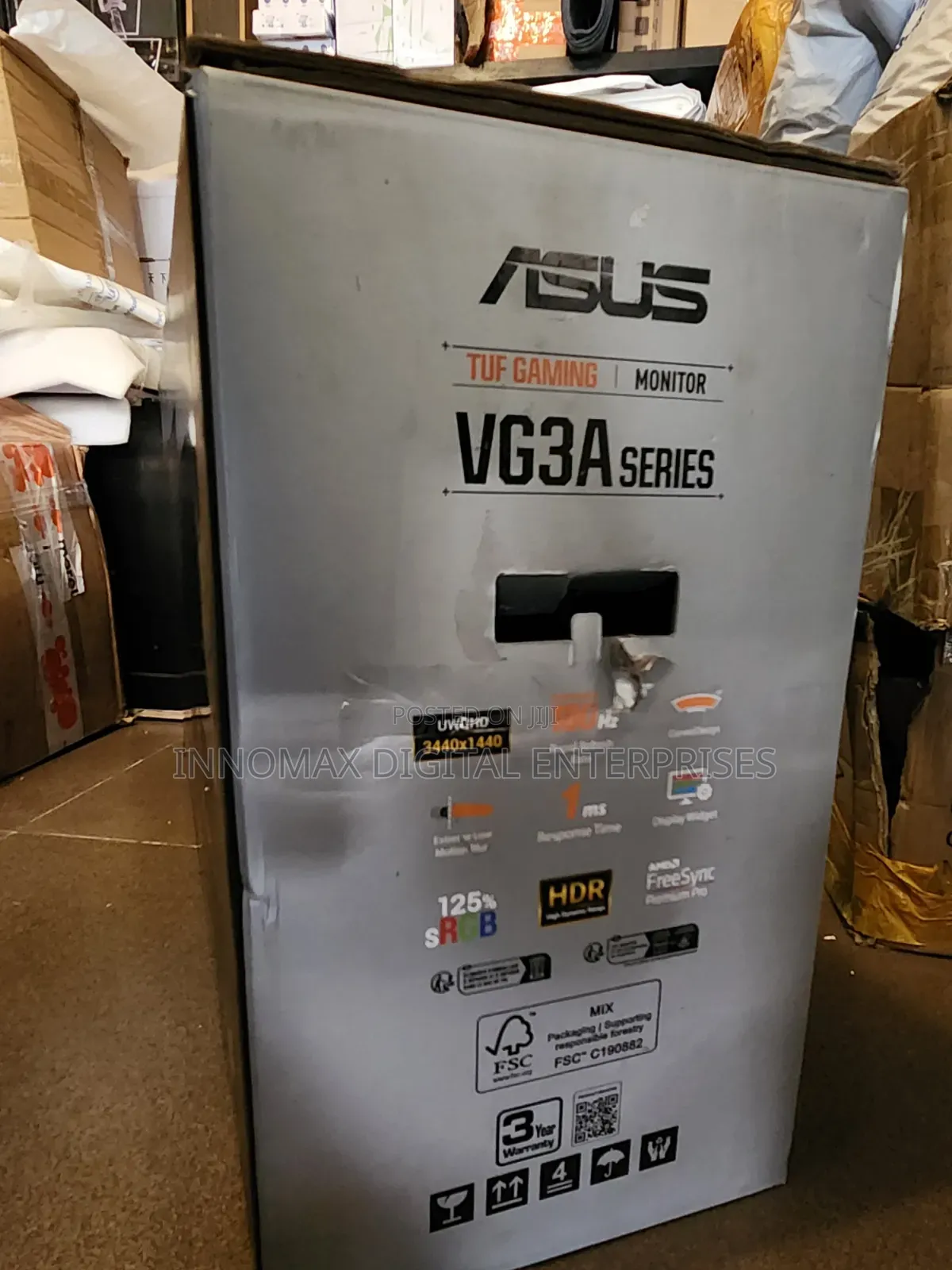 Asus Tuf Vg3a Series Ultra-Wide Curved Screen 180hz 125%Srgb HDR 1ms