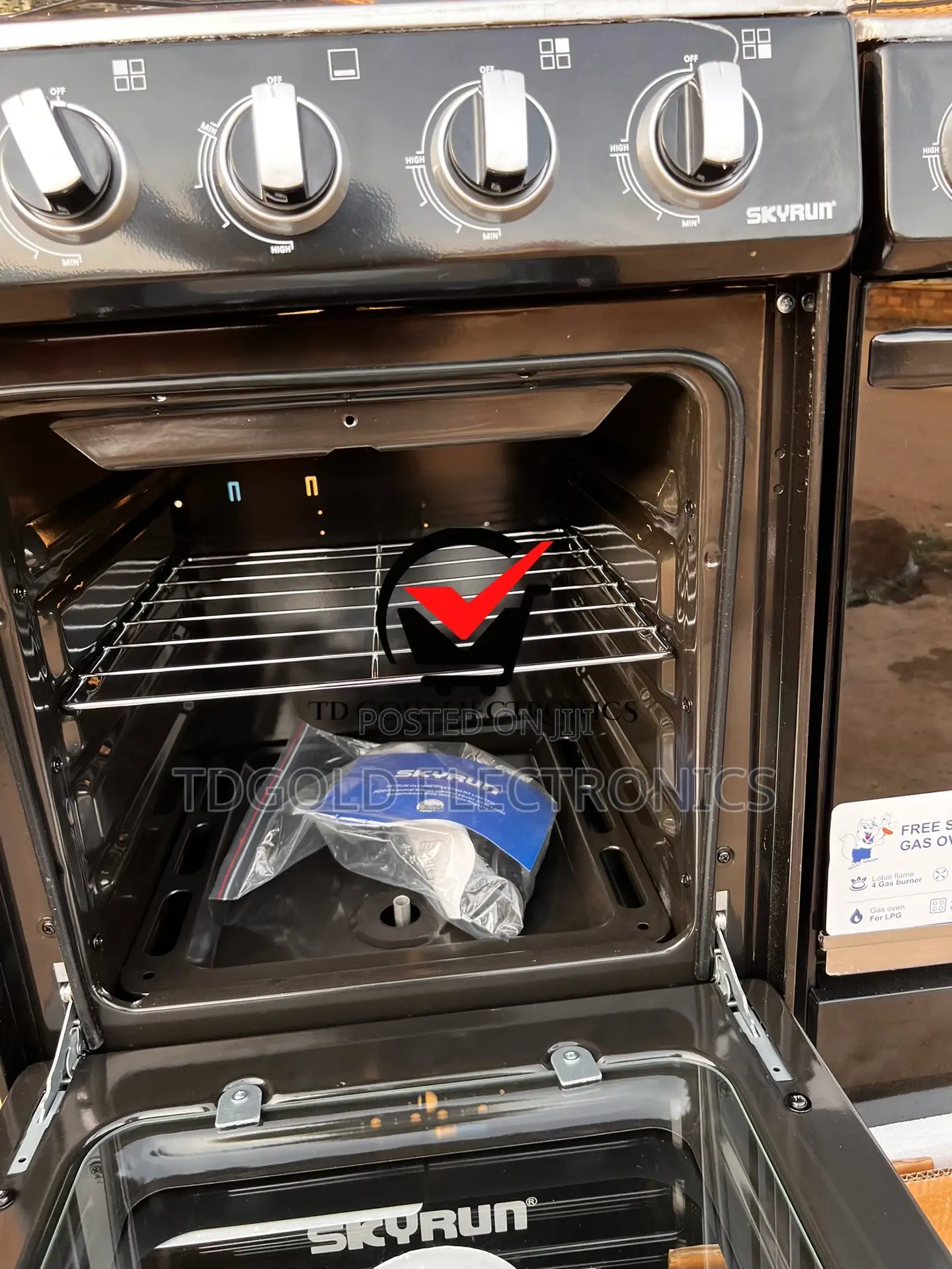 Skyrun Gas Cooker 4 Burner All Gas