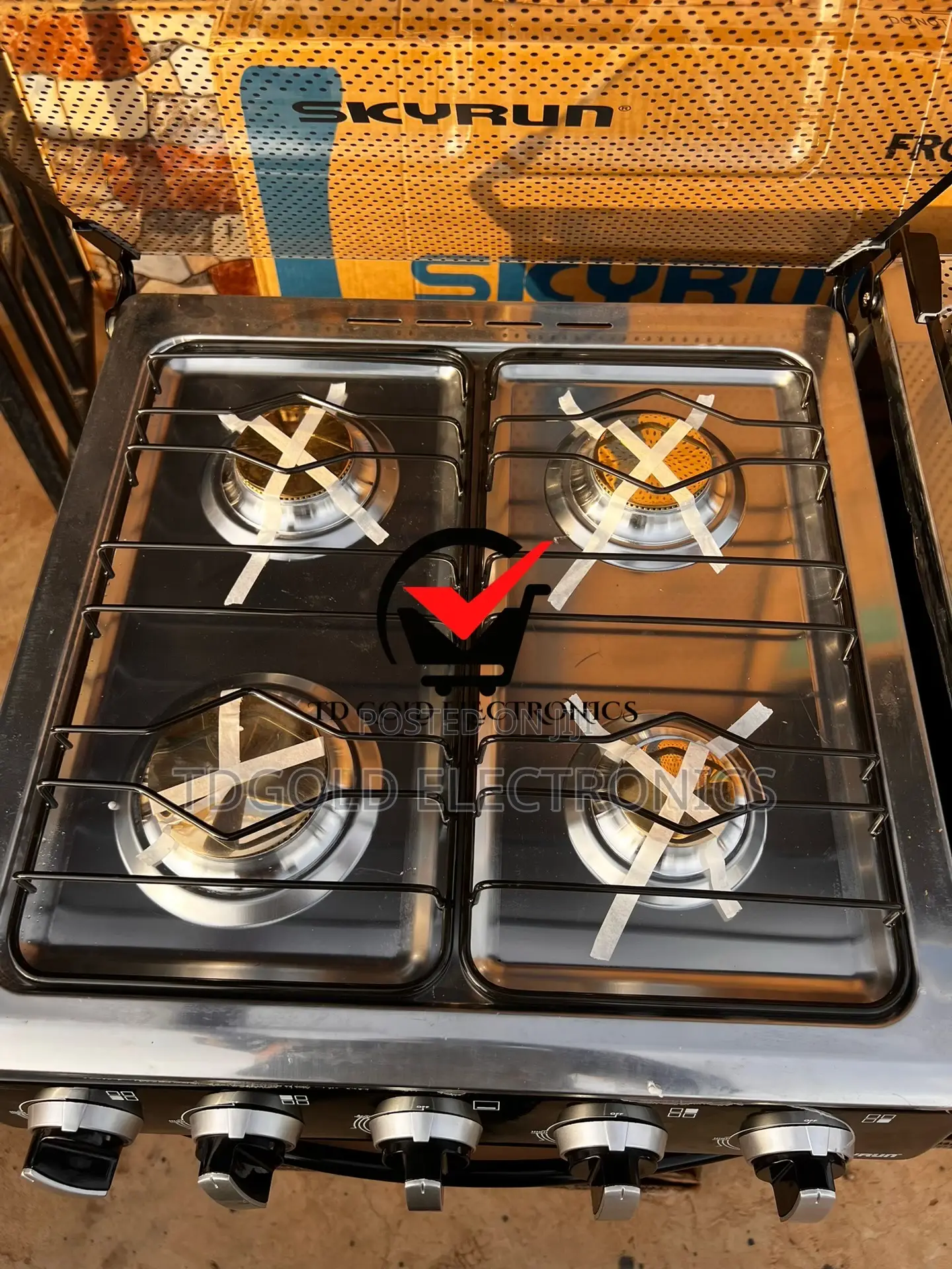 Skyrun Gas Cooker 4 Burner All Gas