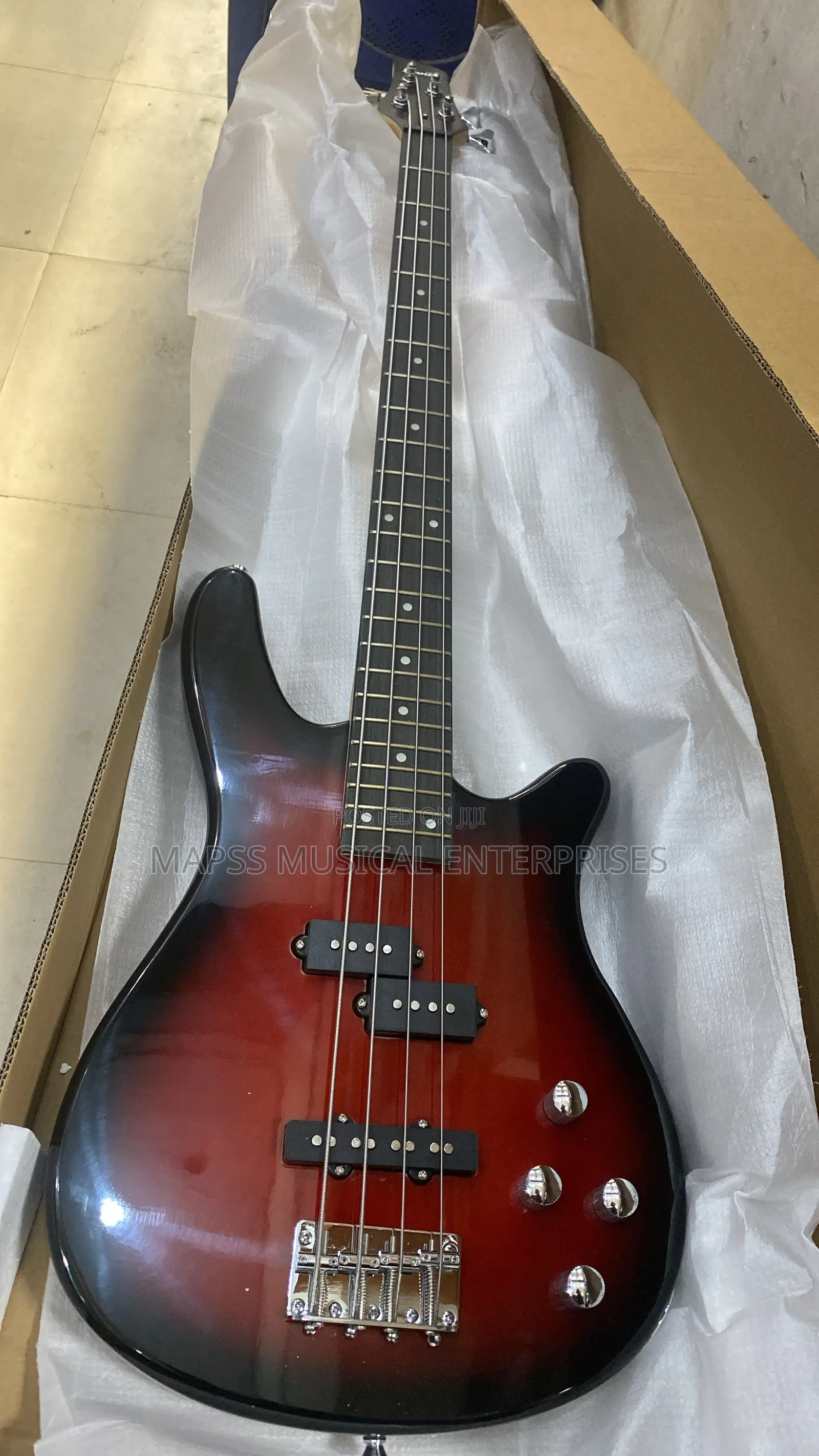 Ibanez 4-String Electric Bass Guitar With a Sunburst Finish