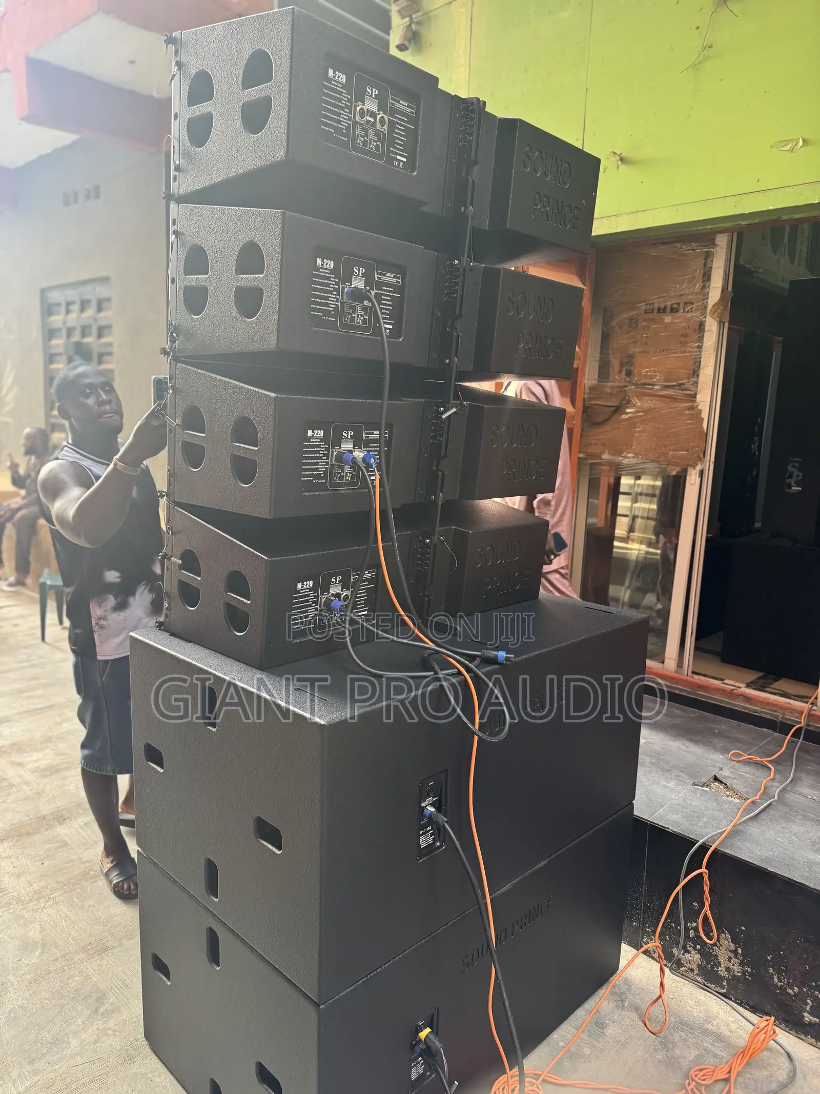 Sound Prince 12 Inches Line Array System and Soundprince Double Sub