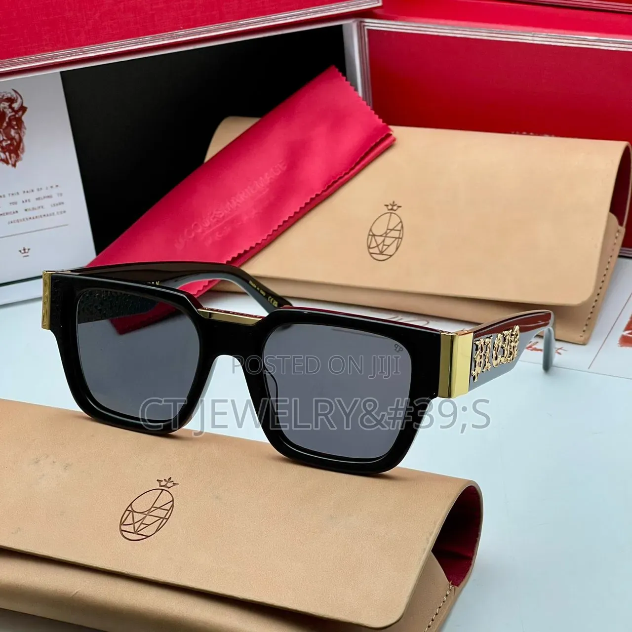 Jacques Marie Mage Sunglasses Bold Thick Frame Designer Luxury Style